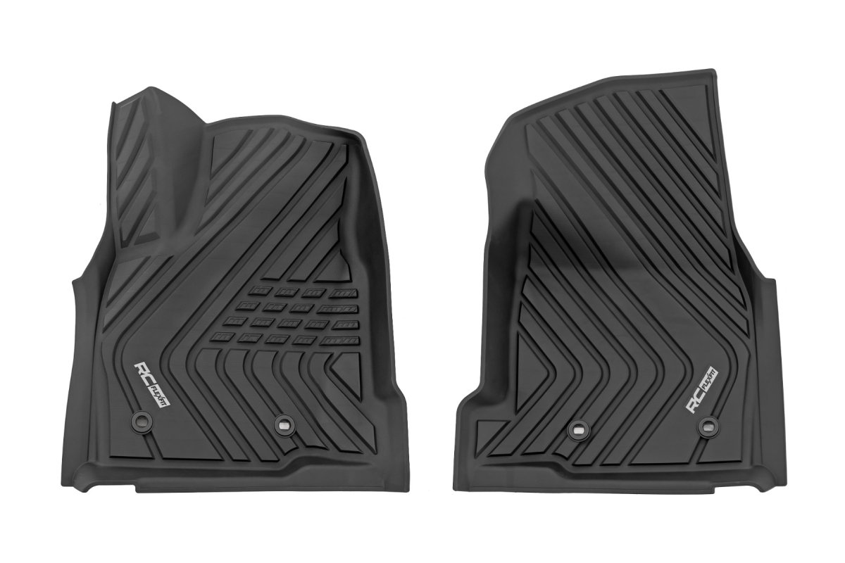 Toyota Tacoma Flex Fit Floor Mats - Front - Rough Country - '24-'25